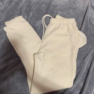 Cream tight high waisted sweats